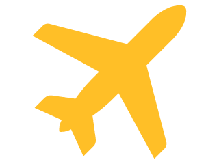 Icon showing airplane