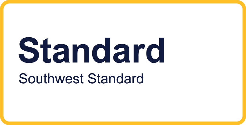 Yellow outline containing text that reads 'Standard Southwest Standard'